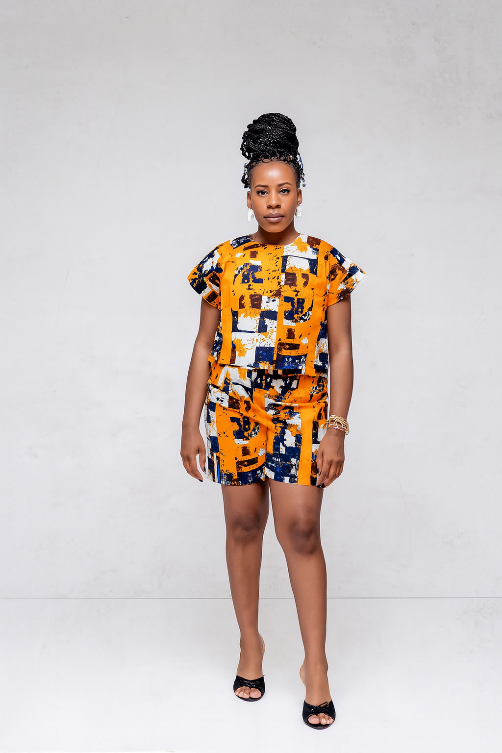 Twinsy Mood — Ensemble en Wax (Haut & Short, Coupe Unisexe)