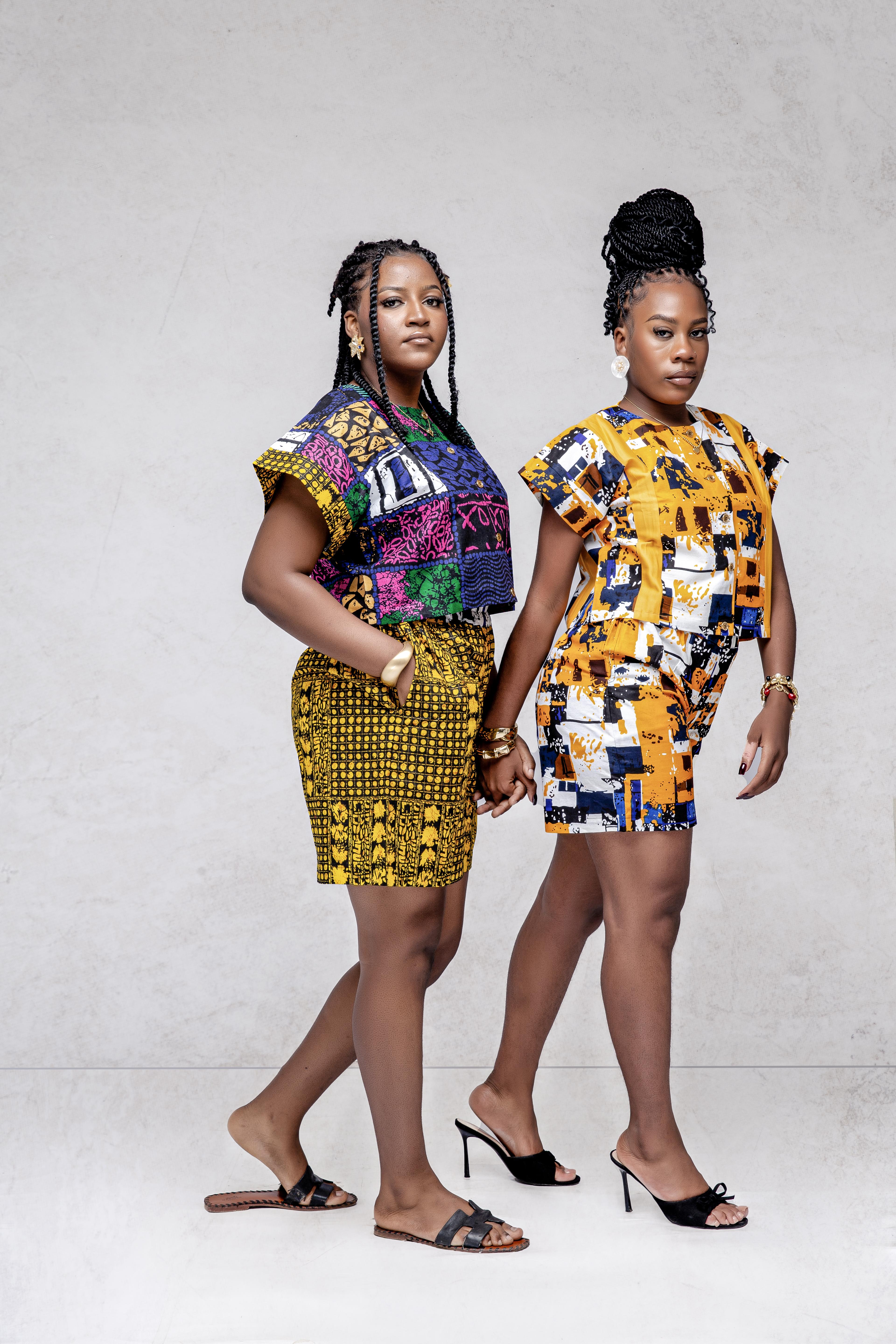 Twinsy Mood — Ensemble Wax Haut & Short Duo Unisexe