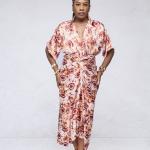 Reine Sacrée — Ensemble Jupe Portefeuille Batik Ocre & Ivoire