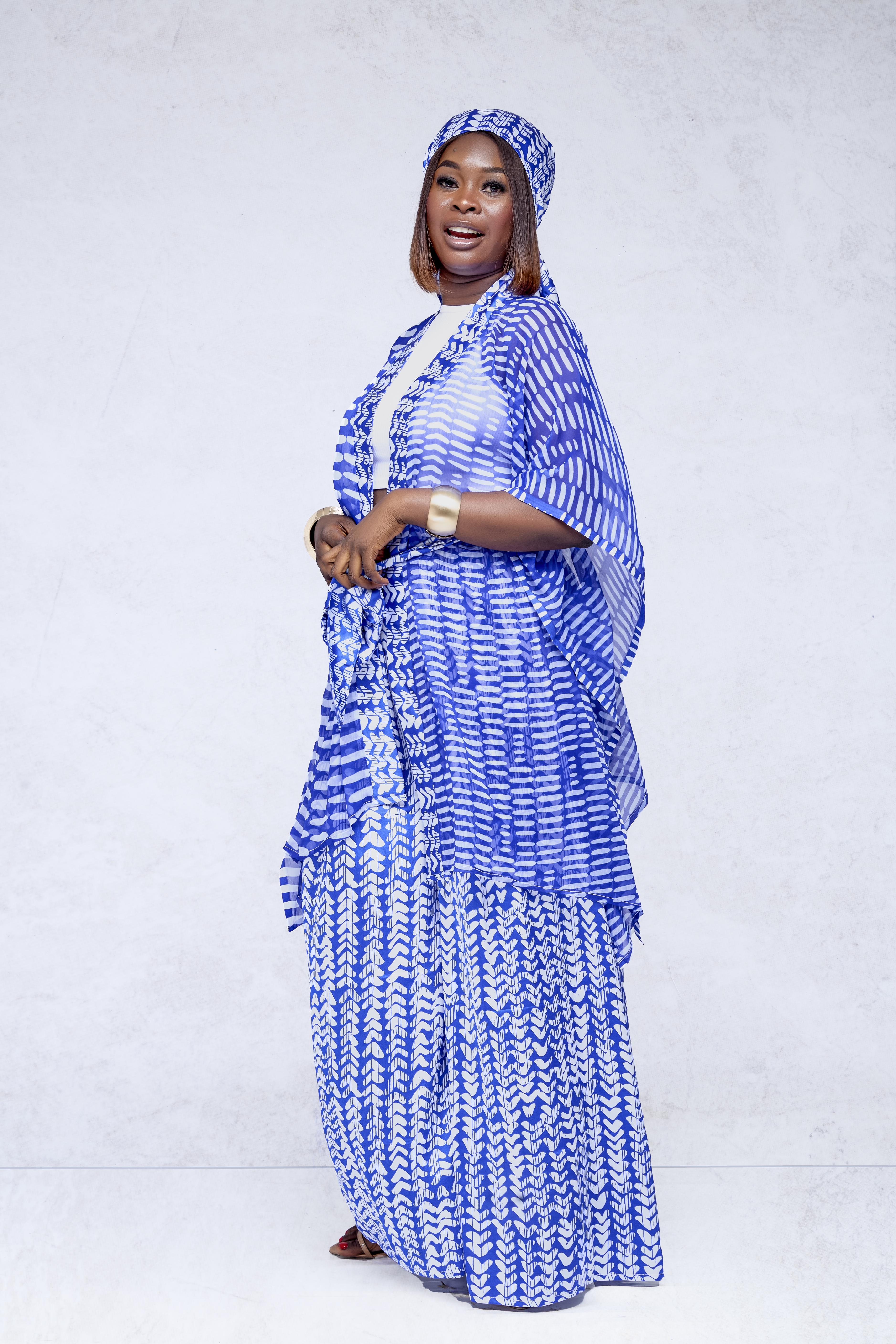 Nayéma Bleue — 3-Piece Indigo Set