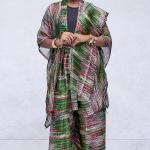 Zahraï — Ensemble 3 pièces batik émeraude & rubis