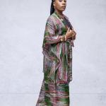 Zahraï — Ensemble 3 pièces batik émeraude & rubis