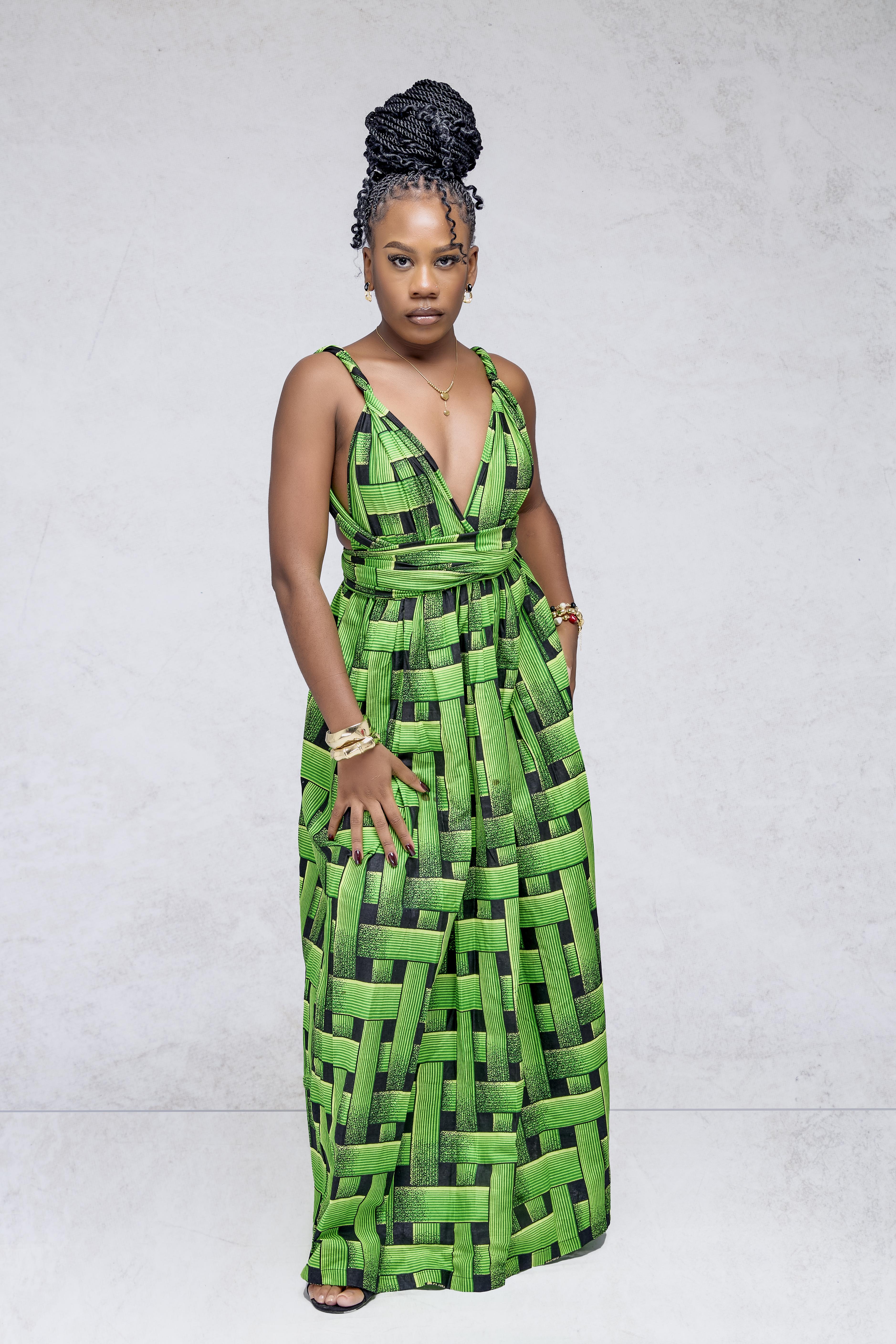 Robe Zamar Émeraude — Élégance tissée de foi