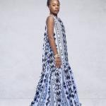 Nooréya — Robe Maxi Batik Bleu Nuit